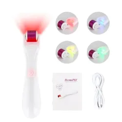 Elektrische Mikronadel mit LED - Titan Derma Rolle - Anti-Falten - Verjüngung Gesicht / Körper Massager
