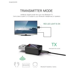Bluetooth 5.0 - 2 in 1 - Bluetooth Adapter - Sender - Empfänger