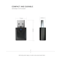 Bluetooth 5.0 - 2 in 1 - bluetooth adapter - transmitter - receiverUSB memory
