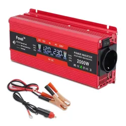 LCD-Anzeige - Solaradapter - dual USB - 1500W - 2000W