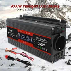 Inverter dc to ac - LCD-Anzeigeleistung - EU/ Universalausgang - Zigarette