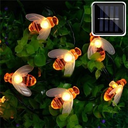 Solar powered - LED-String - Girlandenlicht - Outdoor / Gartendekoration - Honigbiene