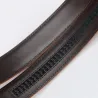Genuine leather belt with automatic buckle - redBelts
