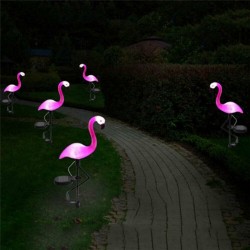 Pink Flamingo - Solarlampe - wasserdichtes Gartenlicht