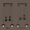 Vintage hanging pulley lamp - 2 / 3 heads - E27 - AC110 - 240VCeiling lights