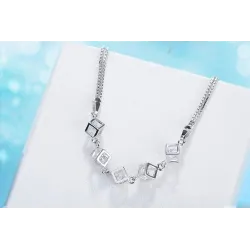 Elegant bracelet with cubes - silver 925Bracelets