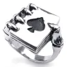Klauenhalter Pokerkarten - Ring - Metall