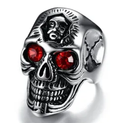 Gothic Totenkopfring - Edelstahl