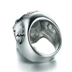 Gothic Totenkopfring - Edelstahl