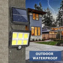 150COB - 128COB - 120COB - 100COB - Solar Light - Outdoor - Wandleuchte - Sicherheitsleuchte - Fernbedienung