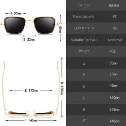 Steampunk - retro - quadratische Sonnenbrille - unisex