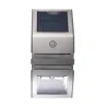 Solar LED Light - Outdoor - Motion Sensor - Stainless Steel - Black - WhiteSolar lighting