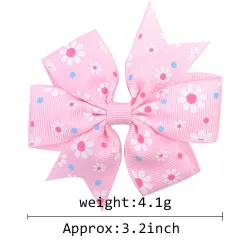 1Piece - Ribbon Haarbögen mit Clip - Baby Girls - Blume