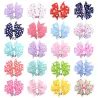 1Piece - Ribbon Hair Bows With Clip - Baby Girls - FlowerHair clips