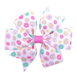 1Piece - Ribbon Haarbögen mit Clip - Baby Girls - Blume