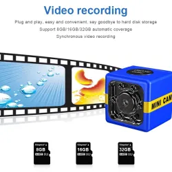 1080P - volle HD-Kamera mit Mikrofon - Autofokus - Nachtsicht - Bewegungserkennung