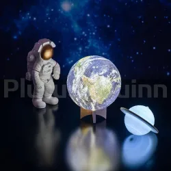 3D Erde - Galaxie Nachtlampe - wiederaufladbar
