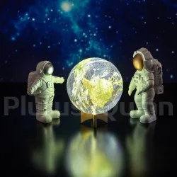 3D Erde - Galaxie Nachtlampe - wiederaufladbar