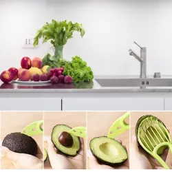 3 in 1 - Avocado Peeling - Slicer - Kunststoffmesser