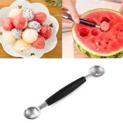 Wassermelone aus Edelstahl - Messer - Löffel - Set