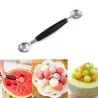 Wassermelone aus Edelstahl - Messer - Löffel - Set