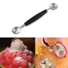 Wassermelone aus Edelstahl - Messer - Löffel - Set