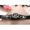 Skull design - quartz watch - leather strap - unisexWatches