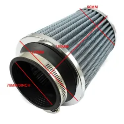 Universal Auto - Luftfilter - 76mm - Aluminium