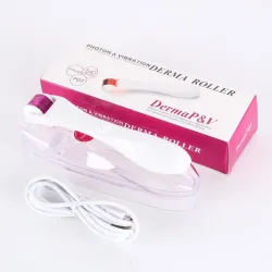 LED elektrische Mikronadeln - Dermawalze - Titan - Hautpflege