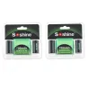 4pcs - 700mAh - Lithium-Ionen Akku - 2pcs Batterie-Speicherbox - Taschenlampen - Scheinwerfer