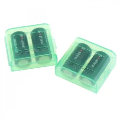 4pcs - 700mAh - Lithium-Ionen Akku - 2pcs Batterie-Speicherbox - Taschenlampen - Scheinwerfer