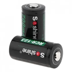 4pcs - 700mAh - Lithium-Ionen Akku - 2pcs Batterie-Speicherbox - Taschenlampen - Scheinwerfer