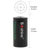 4pcs - 700mAh - Lithium-Ionen Akku - 2pcs Batterie-Speicherbox - Taschenlampen - Scheinwerfer