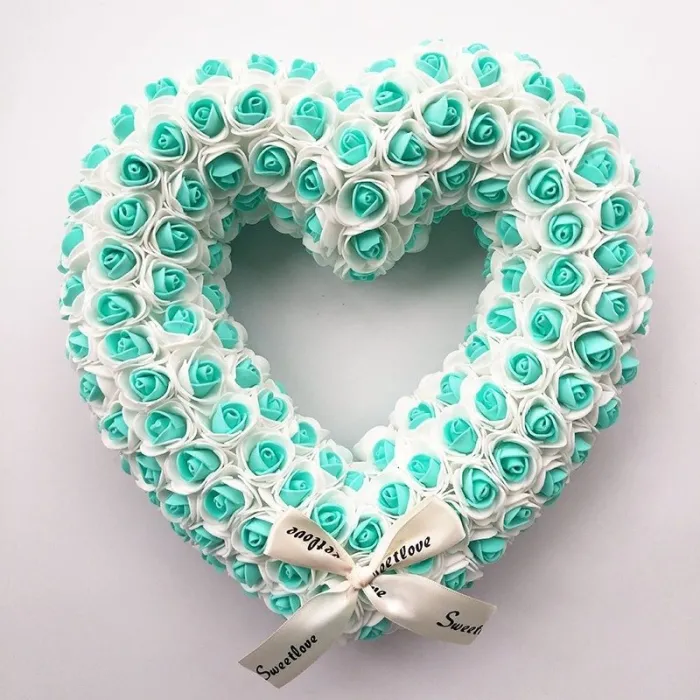 Heart shaped decoration - made of infinity rosesValentine's day