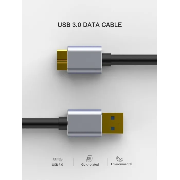 Micro B USB - 3.0 Kabel - 5Gbps - Externes Festplattenkabel