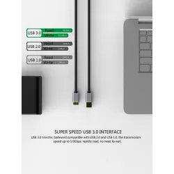 Micro B USB - 3.0 Cable - 5Gbps - External Hard Drive CableCables