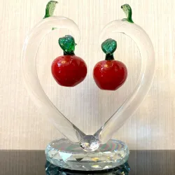 Glas - Kristall Kirschbaum - Fengshui Ornament