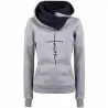 Autumn - Winter - Hoodies - Sweatshirts - Women - Faith Embroidered PrintHoodies & Jumpers