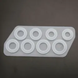 8Pcs - Assorted Sizes Ring - Silicone Mold - Resin JewelryToys