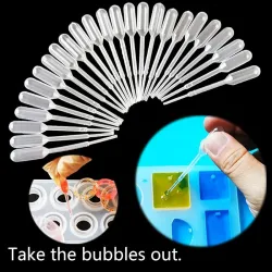 Kunststoff - Harzschmuck - Transfer Pipetten - Silikonform
