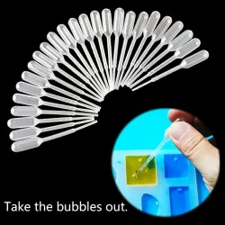 Kunststoff - Harzschmuck - Transfer Pipetten - Silikonform