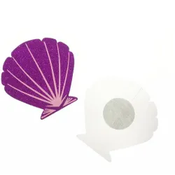 10pairs/lot - Einweg Nippelabdeckungen - Purple Shell