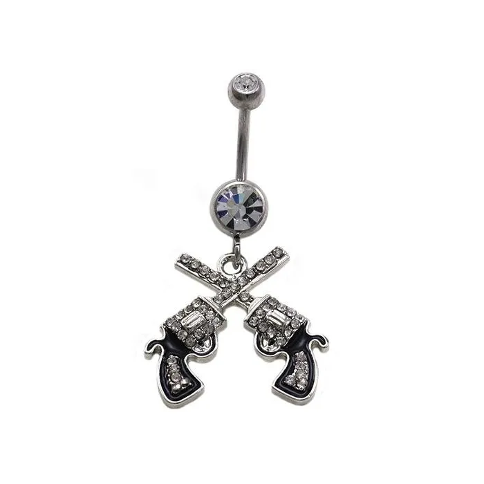 Cowgirl - Guns - Belly Button Ring