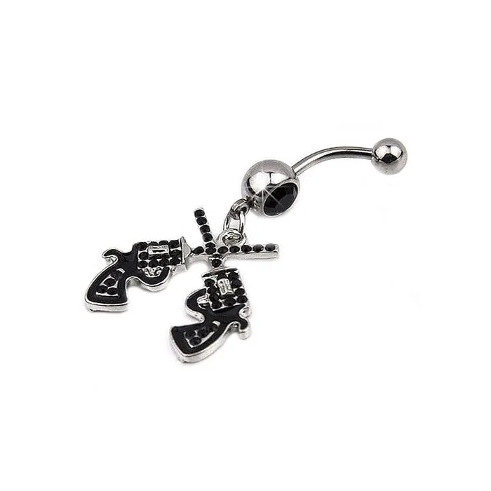 Cowgirl - Guns - Belly Button Ring