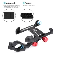 Universal - Aluminiumlegierung - Fahrrad - Telefonhalter