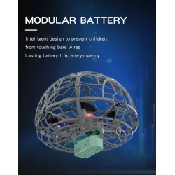 D3 - Colorful Light - Gesture Sensing - Altitude Hold Mode - Intelligent Induction - Flying BallR/C drone