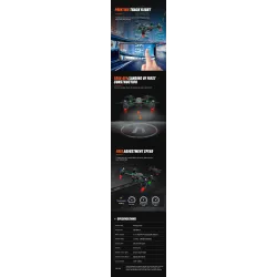 Utoghter X9 - WIFI - 1080p Camera - Air Pressure - App Control - FoldableR/C drone