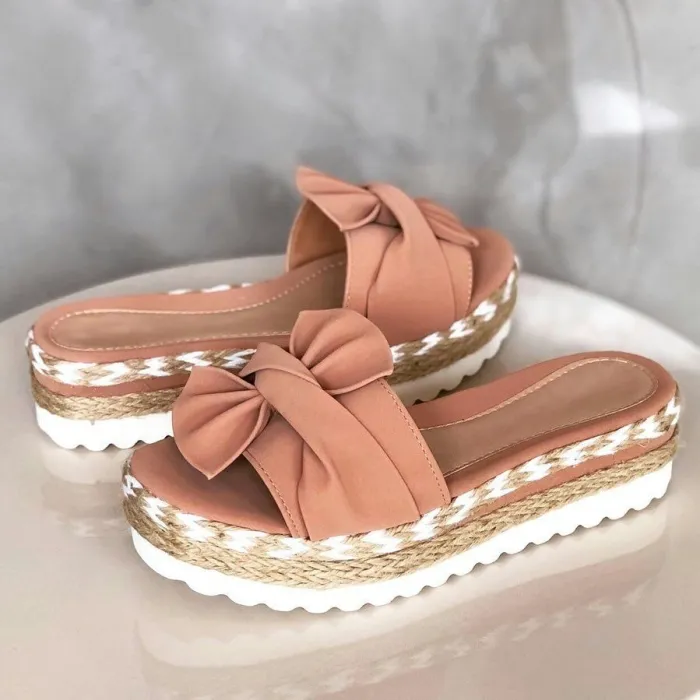 Sommer Sandalen - Flip-Flops mit Schleife