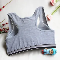 "SPORT" print - cotton fitness padded braWomen's fashion