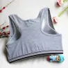 "SPORT" Print - Baumwoll-Fitness gepolsterter BH